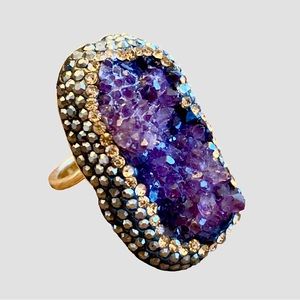 Amethyst | Citrine | Marcasite Custom Handmade Ring